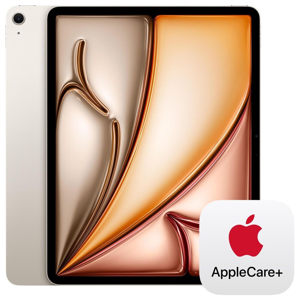 Apple iPad Air 13-Inch M3 chip with Wi-Fi only - 256GB in Starlight and 2-Year AppleCare+, , large