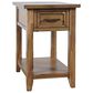 Jofran Claremont Chairside Table in Brown, , large