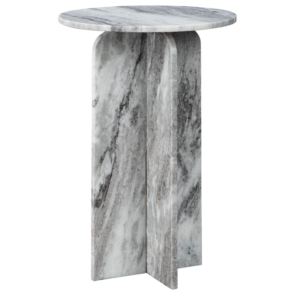 Ashley Keithwell Round Accent Table in Gray and White, , large