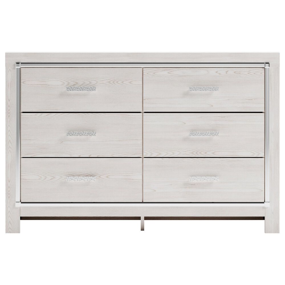 Ashley Altyra 6 Drawer Dresser in White, , large
