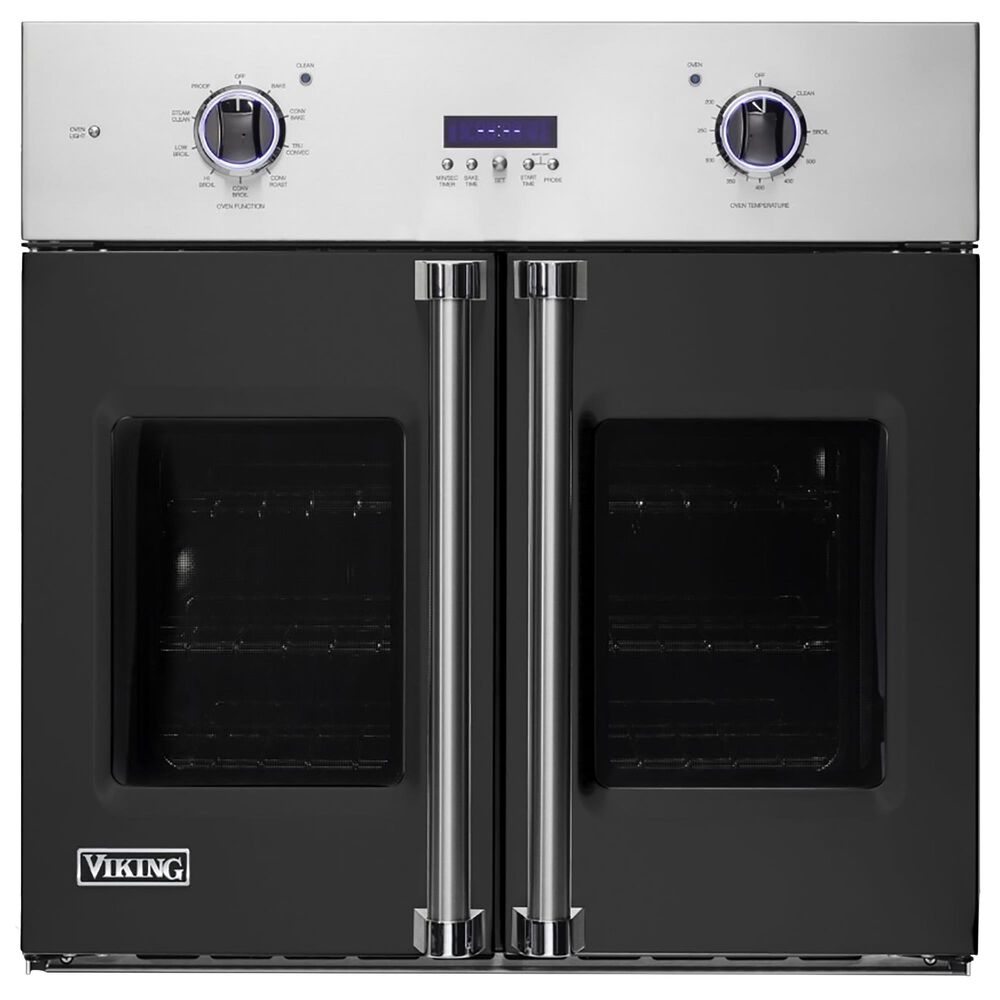 Viking Range 30" Electric Single FrenchDoor Oven in Cast Black Shop NFM