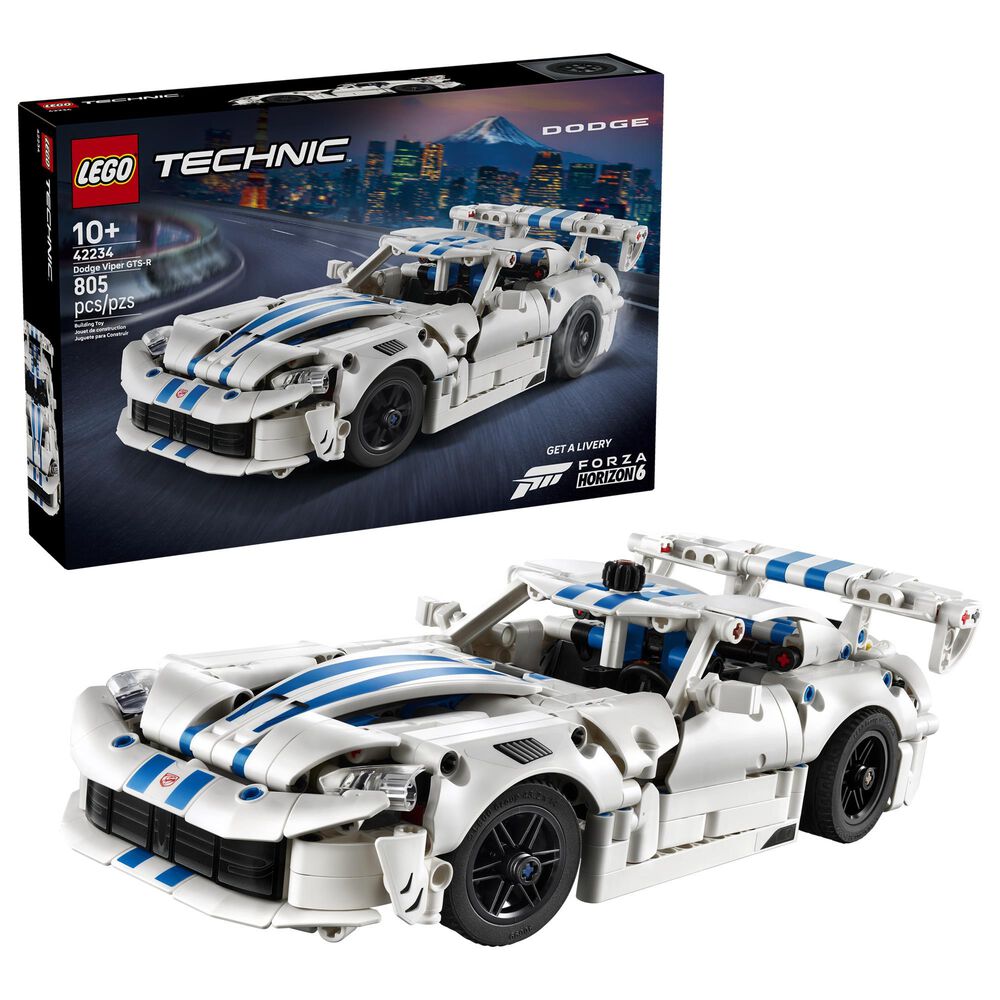 LEGO Technic Dodge Viper GTS-R Sports Car Building Set, , large