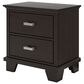 Ashley Covetown 2-Drawer Nightstand in Dark Brown, , large