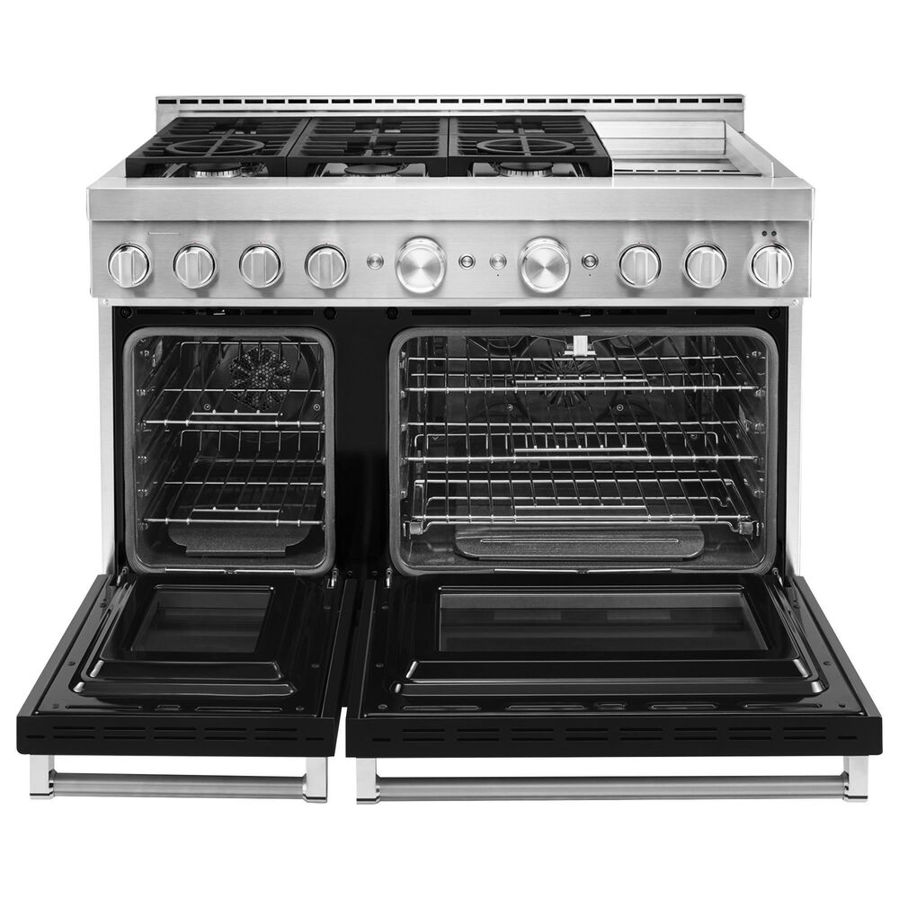 KitchenAid 6.3 Cu. Ft. Freestanding Gas Range with Griddle in Imperial Black, , large