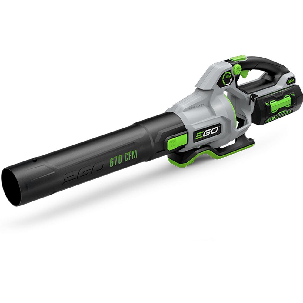 EGO POWER+ 56-volt 670-CFM 180-MPH Battery Handheld Leaf Blower 4 Ah &#40;Battery and Charger Included&#41;, , large