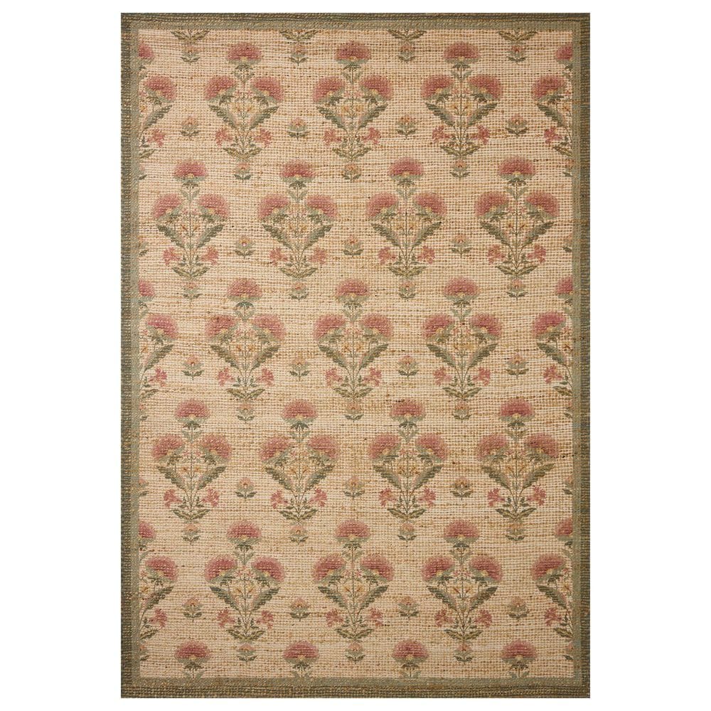 Chris Loves Julia x Loloi Rue Sage and Blush 2"3" x 3"9" Area Rug, , large