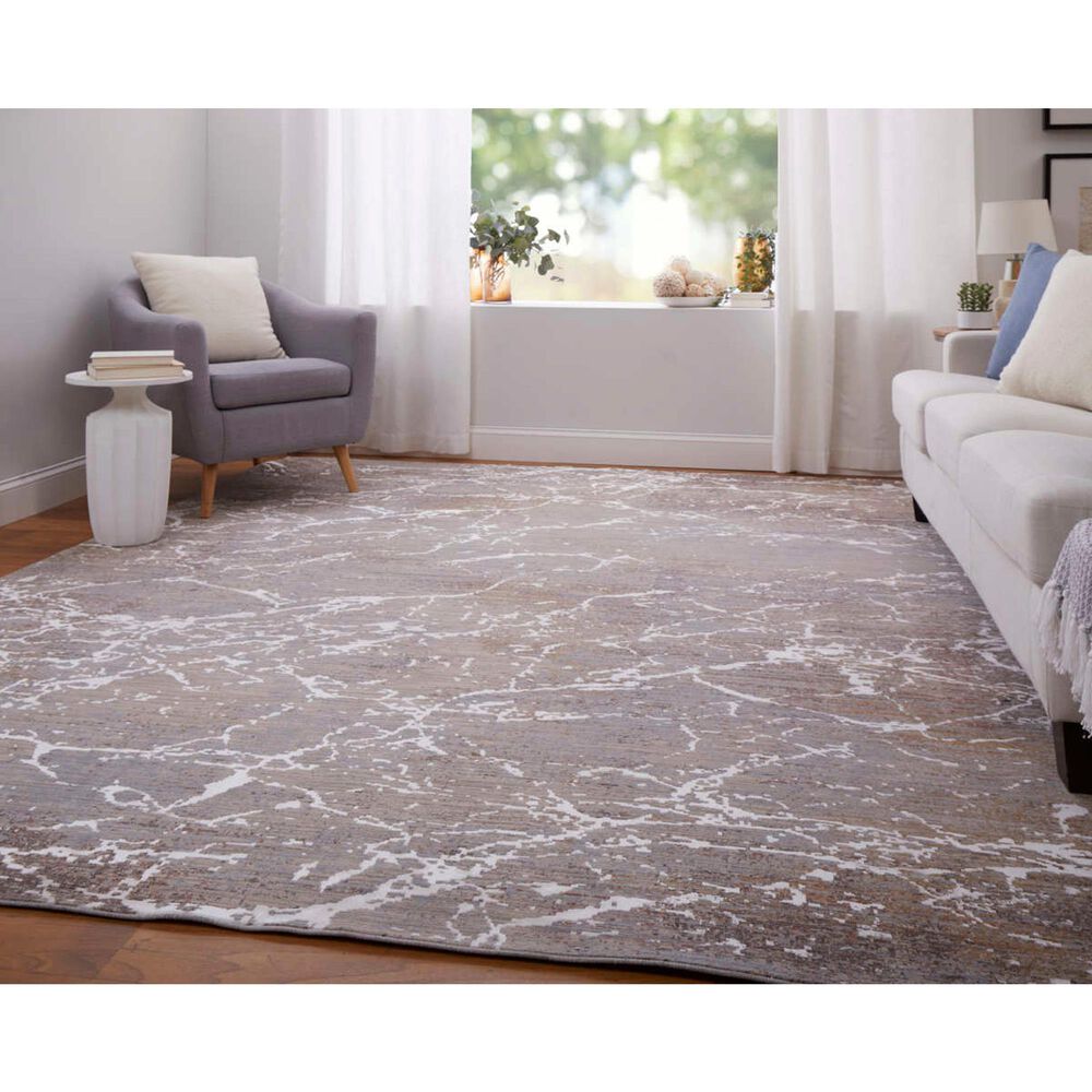 Feizy Pryor Ivory and Multicolor 12' x 15' Area Rug, , large