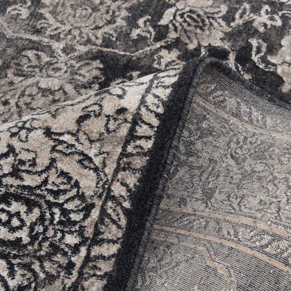 Central Oriental Adore Laney 5&#39; x 7&#39;6&quot; Black and Beige Area Rug, , large
