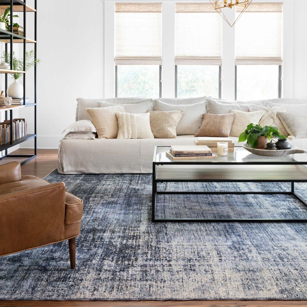 Magnolia Home Kennedy 7&#39;10&quot; x 10&#39; Denim Area Rug, , large