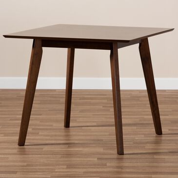 Baxton Studio Pernille Dining Table in Walnut, , large