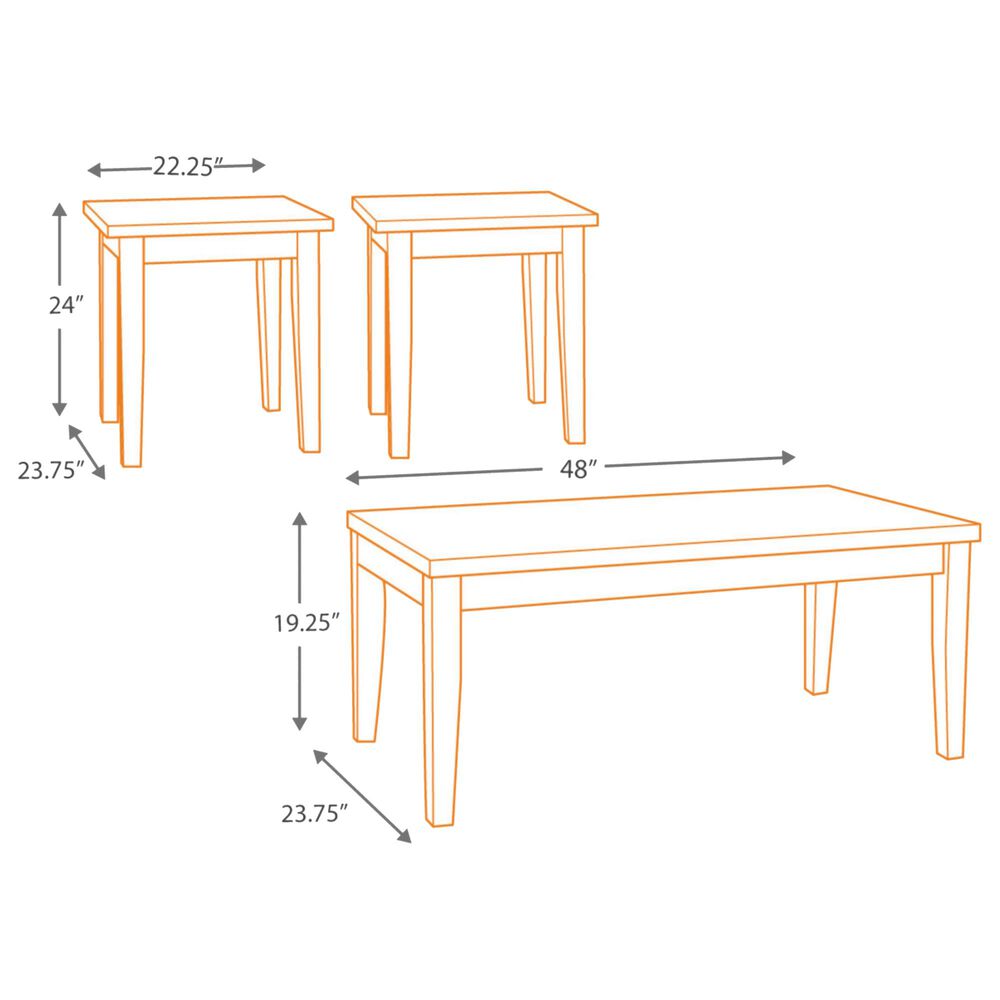 Ashley Maysville Occasional Table Set in Black &#40;Set of 3&#41;, , large