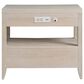 Universal Furniture Avaline 2 Drawer Nightstand in White Oak with AC and USB Outlet, , large