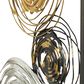 Maple and Jade 36" x 14" Contemporary Metal Wall Decor in Black and Gold (Set of 2), , large