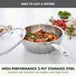 Green Pan Valencia Pro 3.6-Quart Uncoated Chef"s Pan with Lid in Stainless Steel, , large