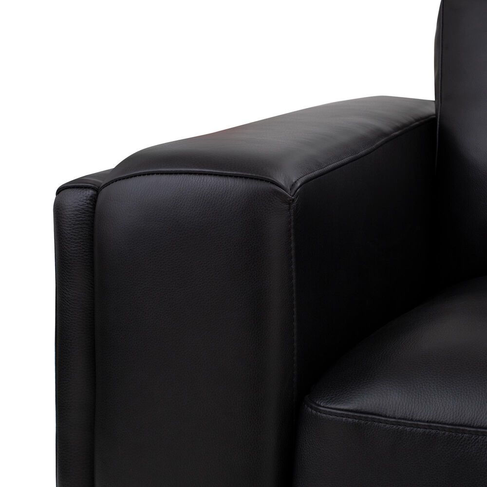 Italiano Furniture Luca Stationary Loveseat in Black, , large