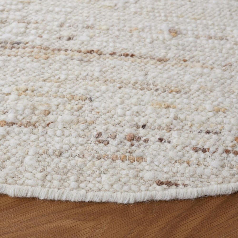 Safavieh Natura NAT330A 6&#39; Round Ivory and Light Grey Area Rug, , large