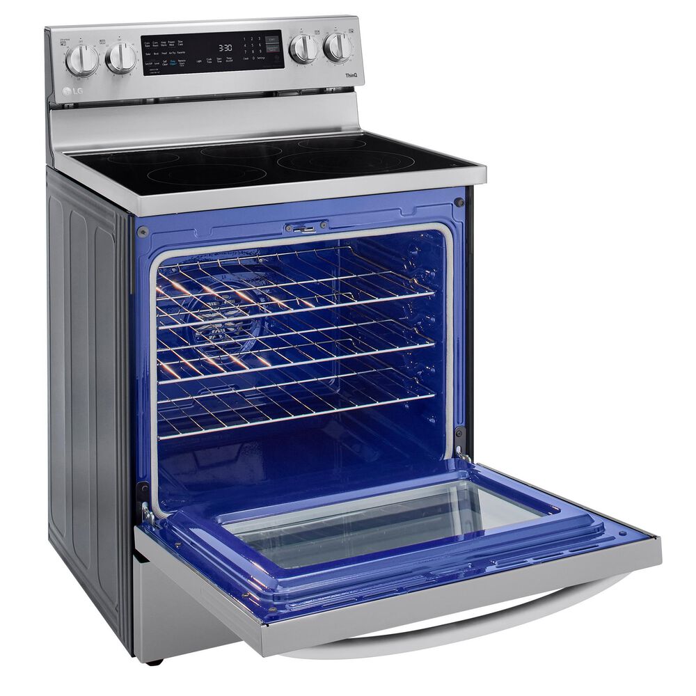LG 6.3 Cu. Ft. Smart Wi-Fi Enabled True Convection InstaView Electric Range with Air Fry in Stainless Steel, , large