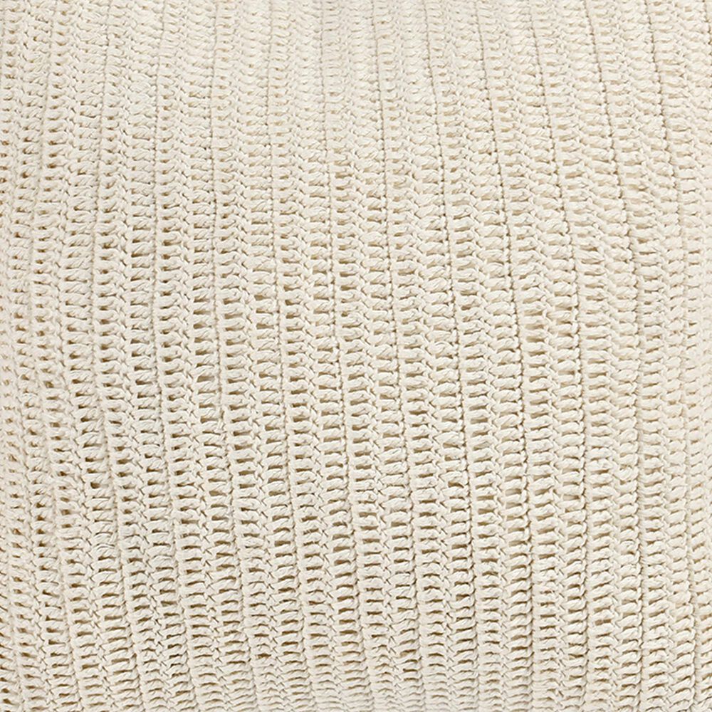 Classic Home Macie 22&quot; Square Throw Pillow in Ivory, , large