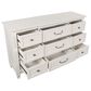 Nicolette Home Willowbrook 9-Drawer Dresser and Mirror in Egg Shell White, , large
