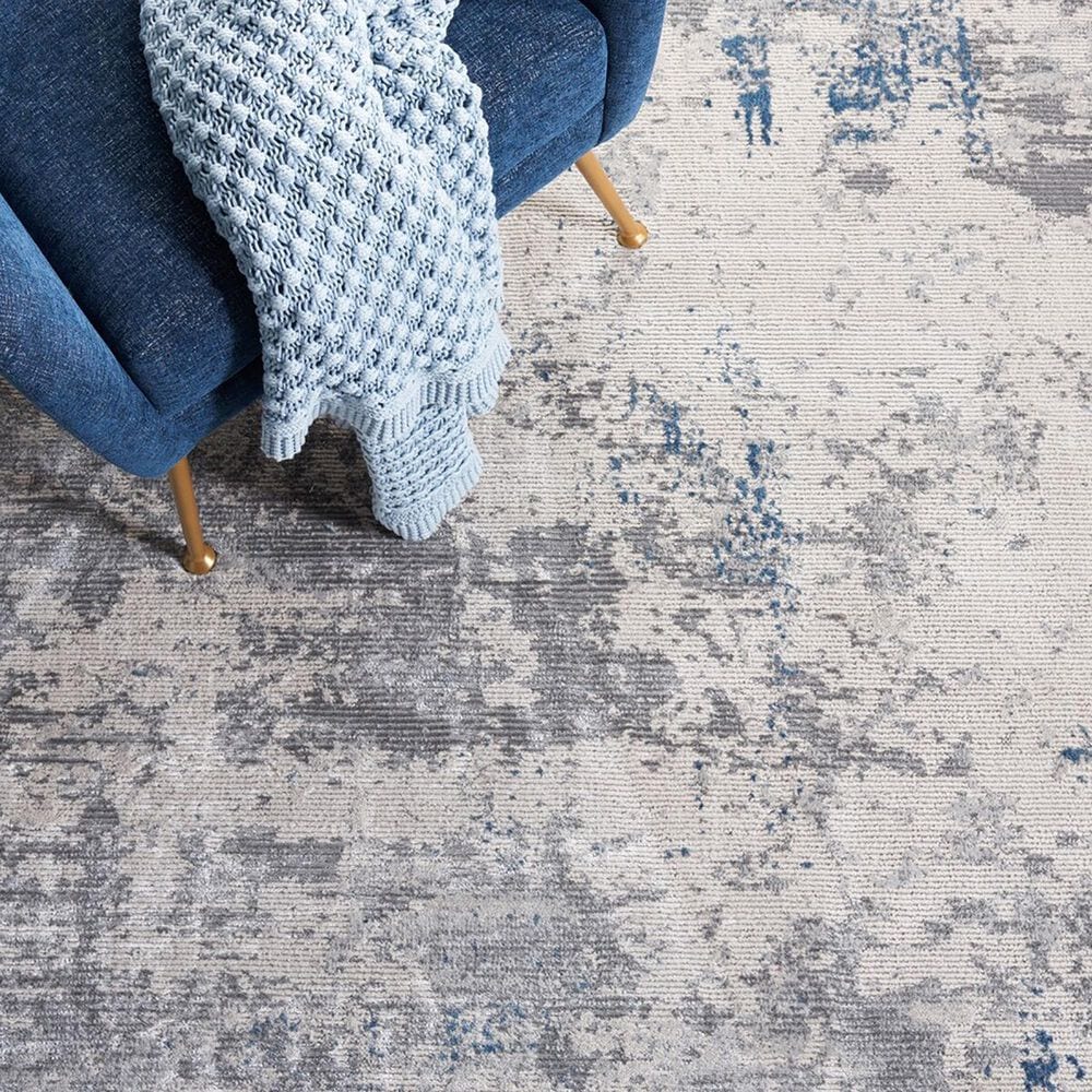 Safavieh Invista INV481F 5&#39;3&quot; x 7&#39;6&quot; Grey and Blue Area Rug, , large