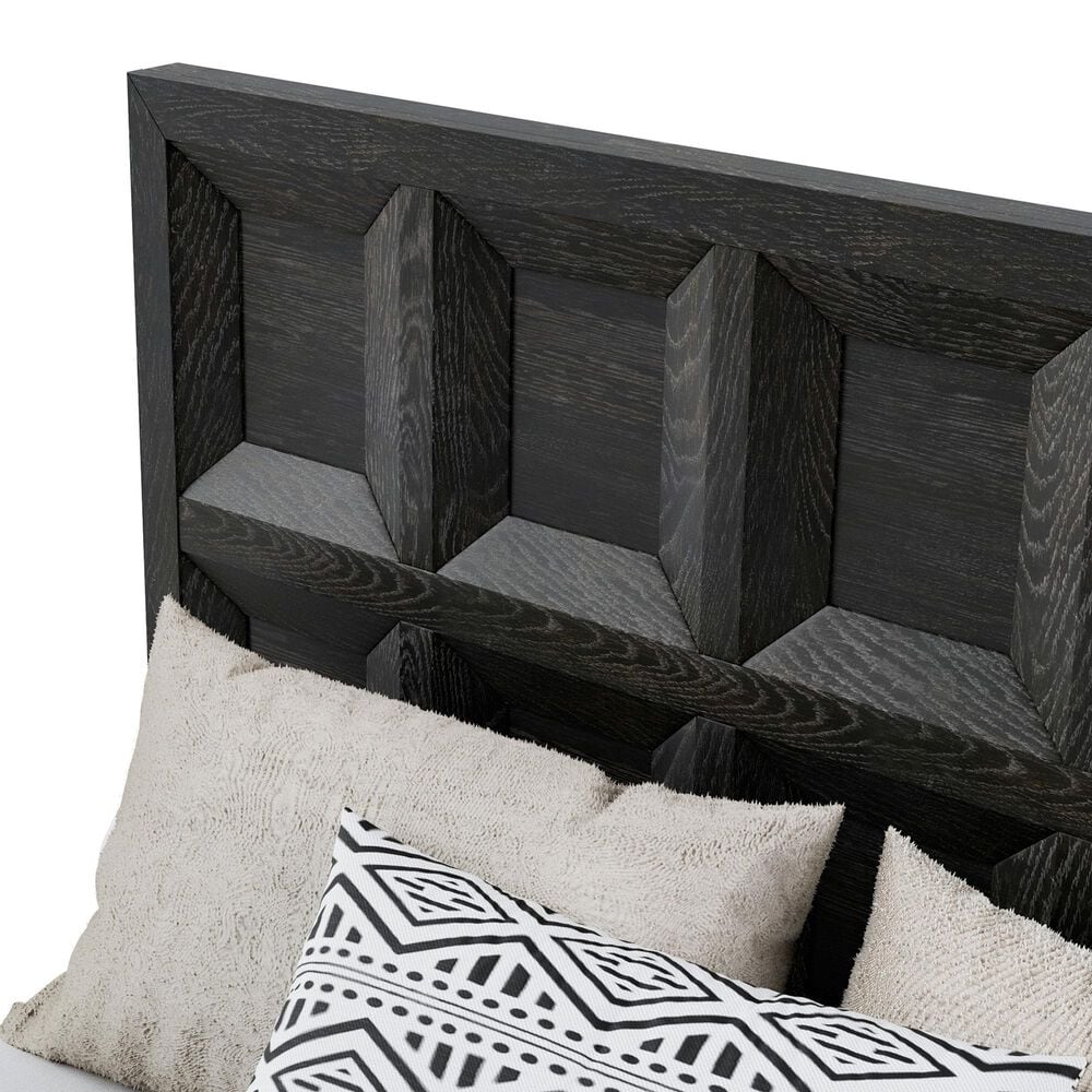Furniture of America Hatton 6-Piece Queen Bedroom Set in Weathered Black, , large