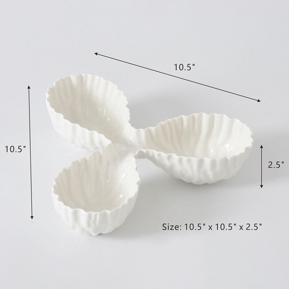 Pampa Bay Mascali Bianca 3-Section Server in White, , large