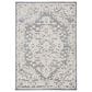 Safavieh Martha Stewart Lucia Shag MSR0739A 4" x 6" White and Light Grey Area Rug, , large
