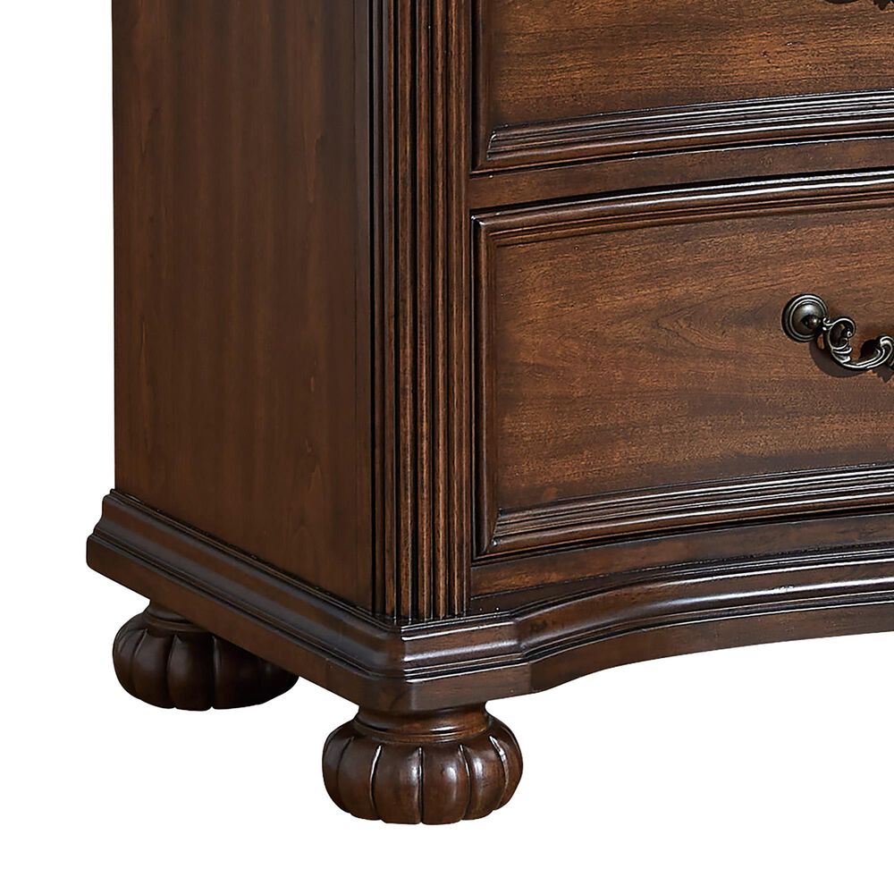 Ashley Lavinton 7-Drawer Dresser in Cherry Brown, , large