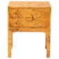 Baxton Studio Kayla 2-Drawer Nightstand in Light Mappa Burl, , large