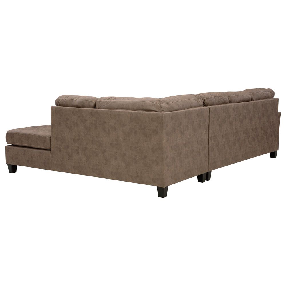 Ashley Navi 2-Piece Stationary Sectional in Fossil, , large