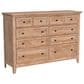 Hawthorne Furniture San Mateo 10-Drawer Dresser in Wheat, , large