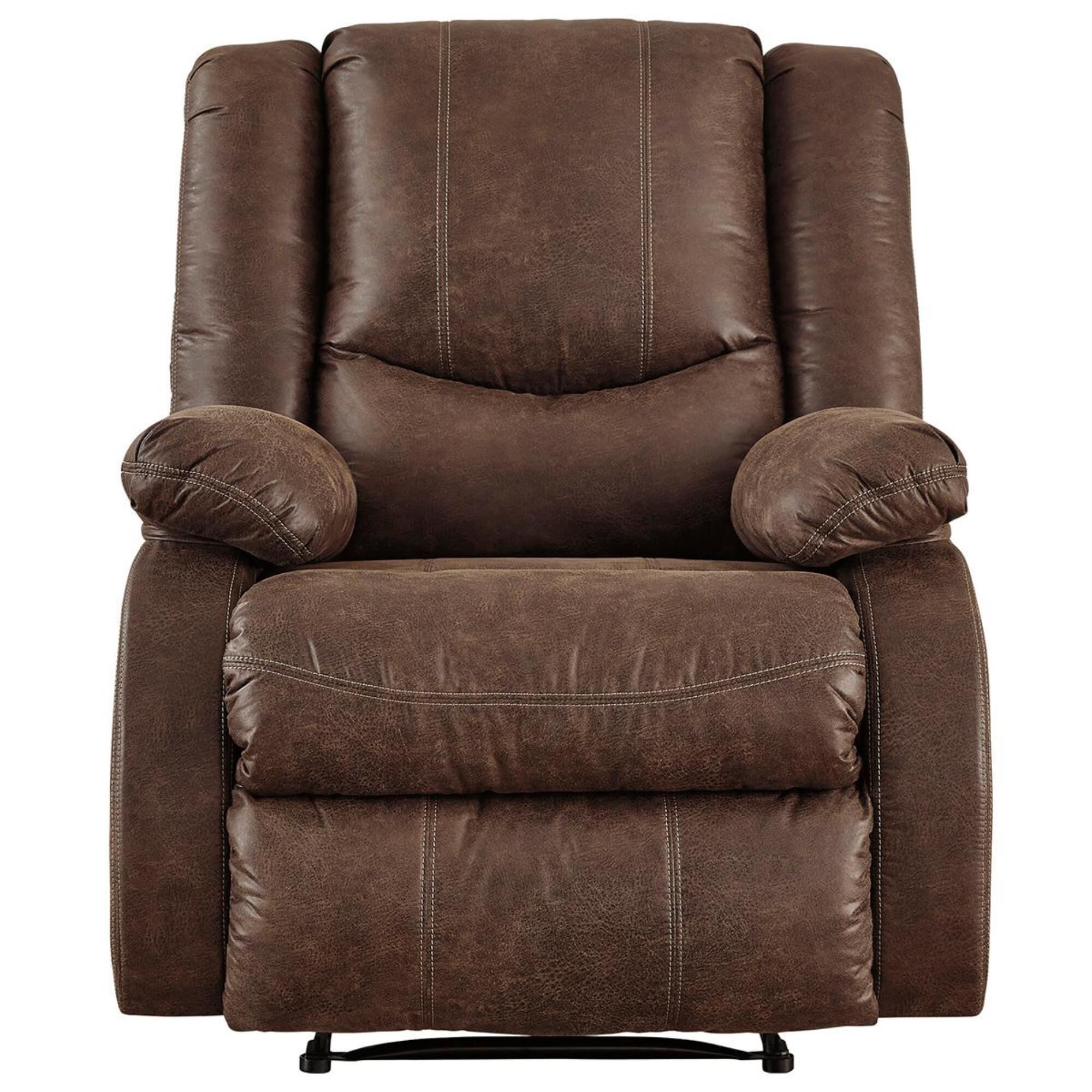 Ashley Bladewood Zero Wall Manual Recliner in Coffee