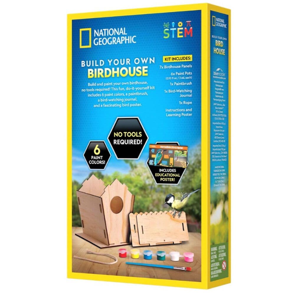 National Geographic Build Your Own Birdhouse Kit in Multicolor, , large