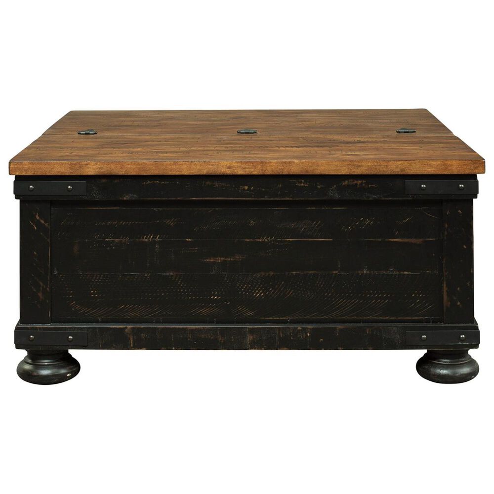 Ashley Valebeck Square Lift Top Coffee Table in Black and Brown, , large