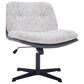 Impressions Vanity Alicia Vanity Chair with White Tweed Cushion in Black, , large