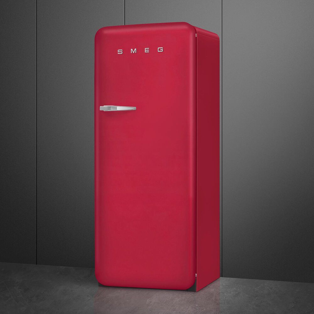 SMEG 9.53 Cu. Ft. Freestanding Compact Refrigerator with Right Handle in Ruby Red, , large