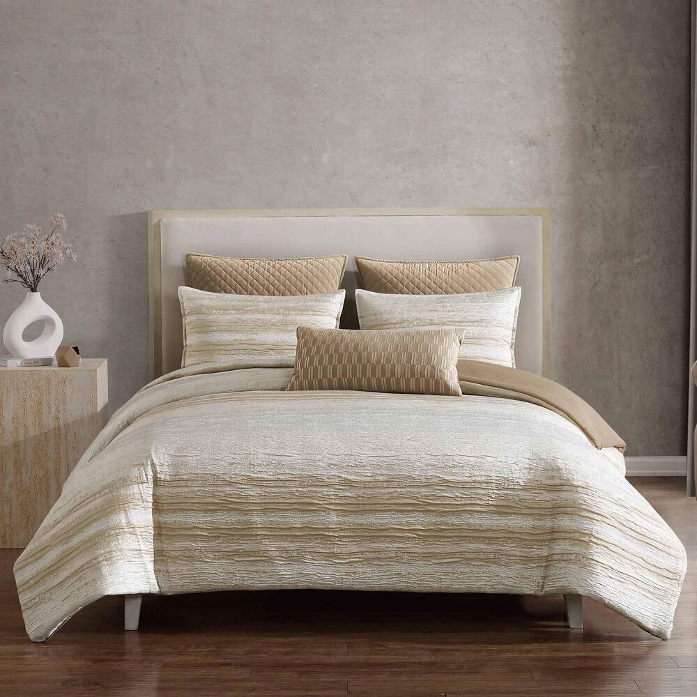 Hallmart Collectibles Jeremy 7-Piece King Comforter Set in Gold, , large