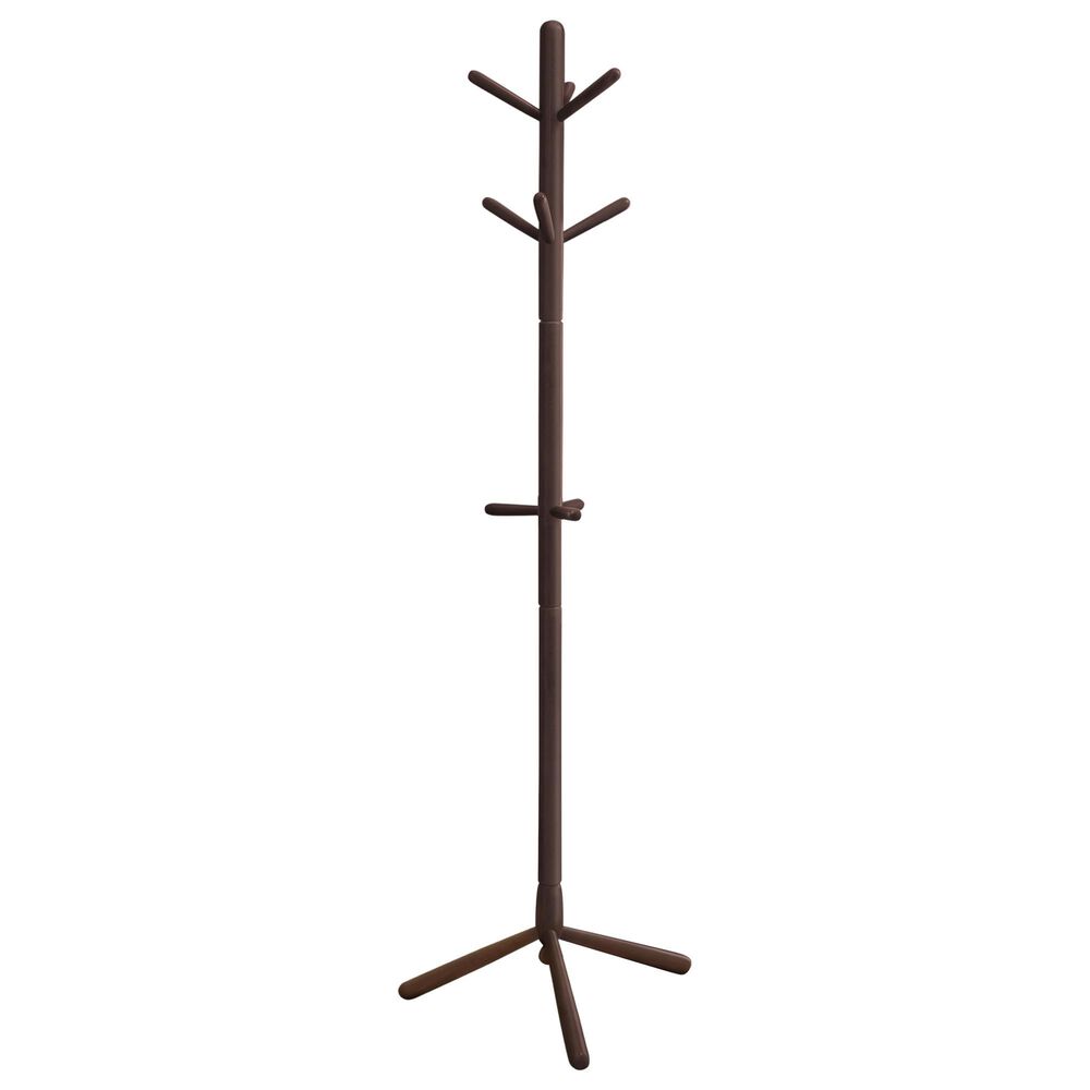 Monarch Specialties Contemporary Coat Rack in Cappuccino, , large