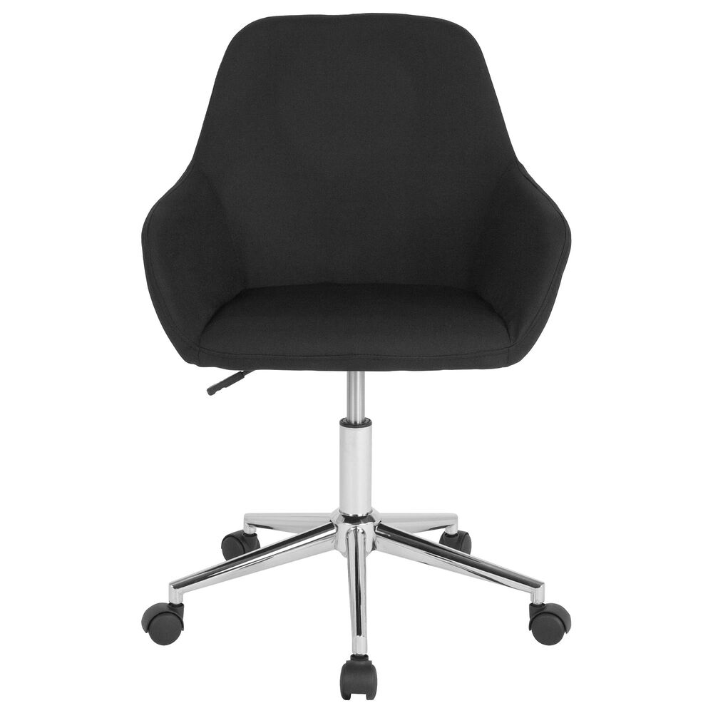 Flash Furniture Cortana Home/Office Chair in Black Fabric, , large