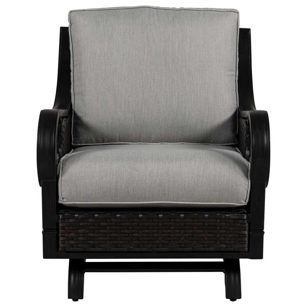 Gathercraft Lafayette Wicker Club Motion Chair with Cushion, , large