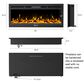 Timberlake Hastings Home 50" Electric Wall Fireplace in Black, , large
