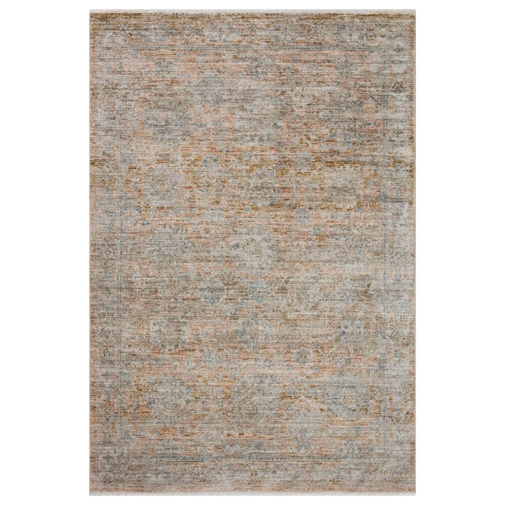 Loloi Katherine 2"3" x 3"10" Terracotta and Smoke Area Rug, , large