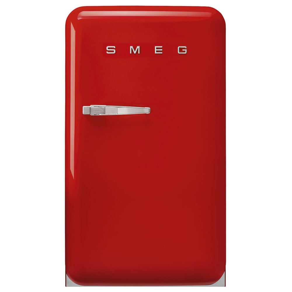 SMEG 4.48 Cu. Ft. Freestanding Compact Refrigerator with Right Hinge in Red, , large