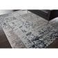 Nourison Silk Shadows 7"9" x 9"9" Silver and Grey Area Rug, , large