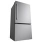 LG 26 Cu. Ft. Bottom Freezer Refrigerator in Stainless Steel, , large