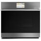 Cafe 30" Built-In Single Electric Convection Wall Oven in Platinum, , large