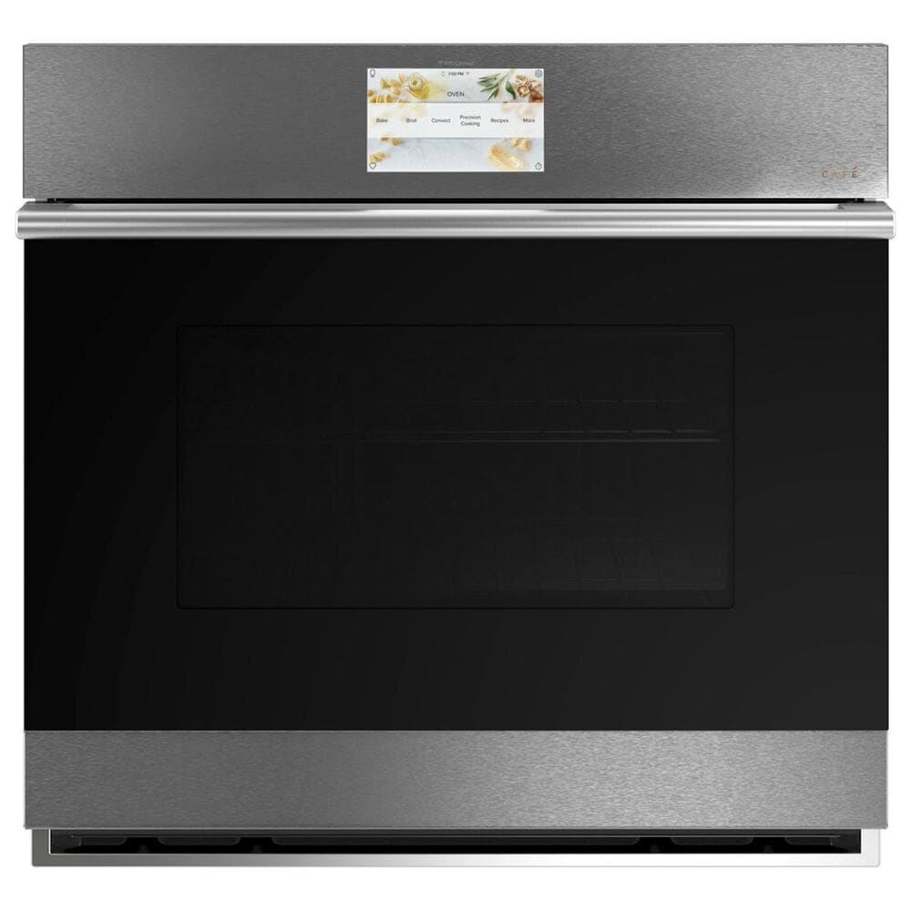 Cafe 30" Built-In Single Electric Convection Wall Oven in Platinum, , large