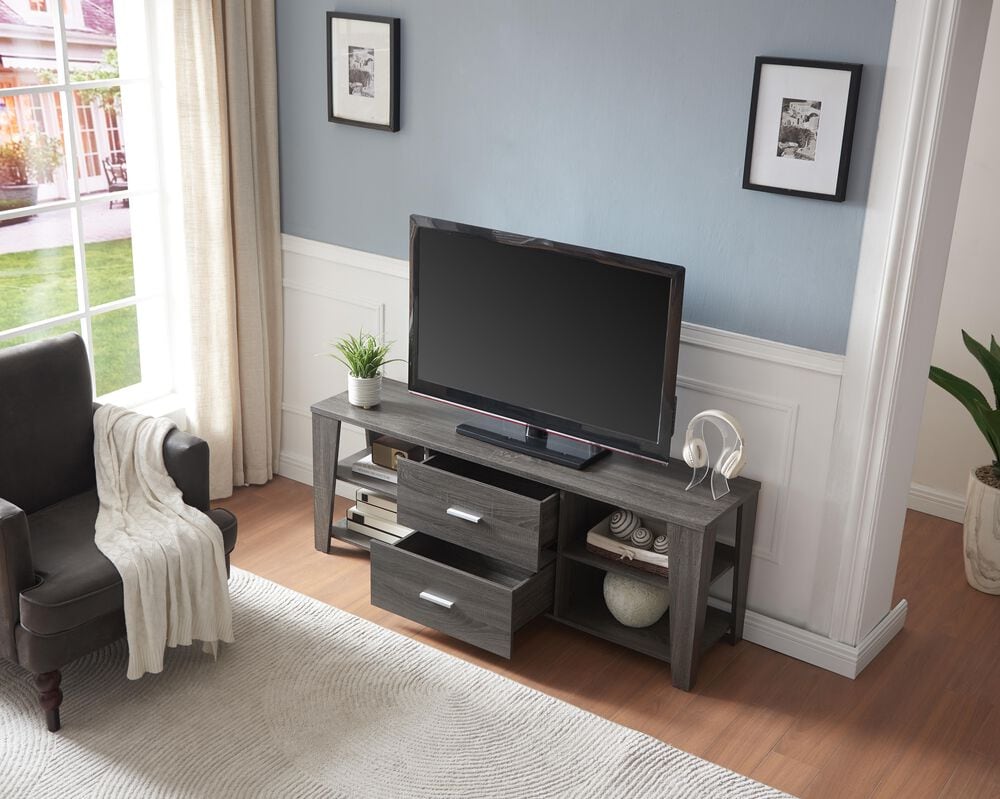 Global Movement TV Stand in Distressed Grey, , large