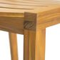 Hearth and Haven 3-Piece Outdoor Bistro Set with Round Table in Teak, , large