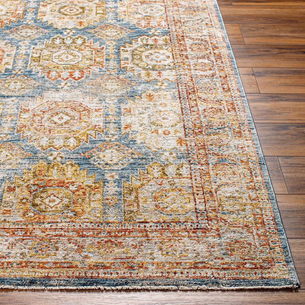Surya Mona Lisa 6&#39;7&quot; x 9&#39;6&quot; Tan, Dark Blue, Mustard, Brick Red, Olive, Sage and Burgundy Area Rug, , large